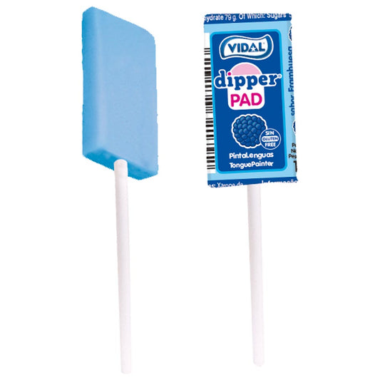 Vidal Tongue Painter Dipper Pad Lollipops 12. 5g - 100 x 12. 5g Lollipops