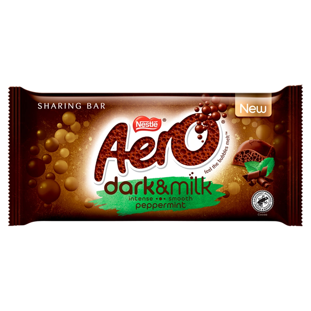 Aero Dark & Milk Peppermint Chocolate Sharing Bar 90g - 15 x 90g Bars