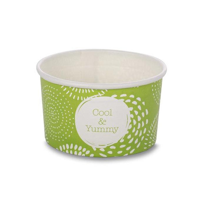 Accessories 1 Scoop Wax Paper Ice Cream Tubs 100ml - 65 x 100ml Tubs
