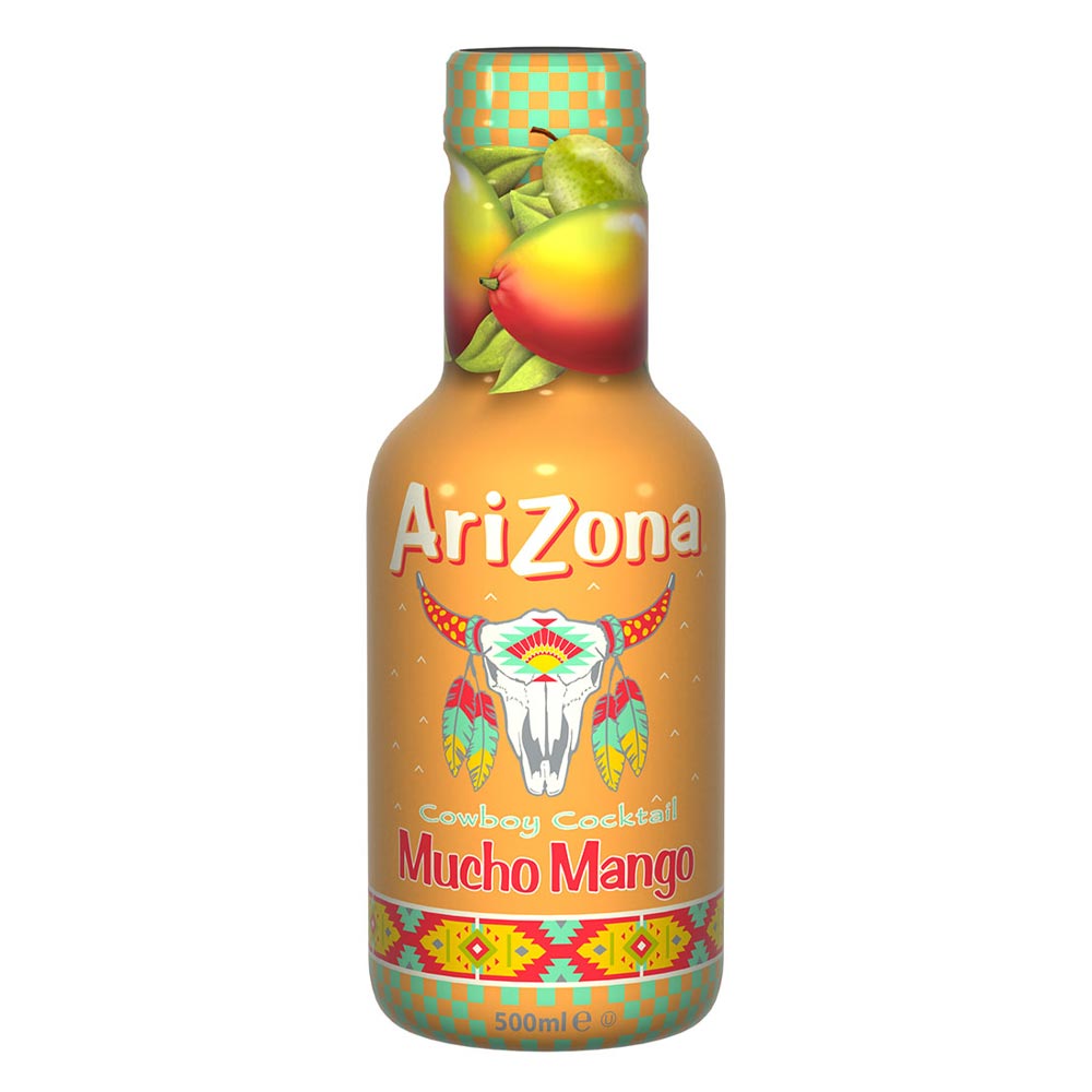 Arizona Mucho Mango PET Bottles 500ml - 6 x 500ml Bottles