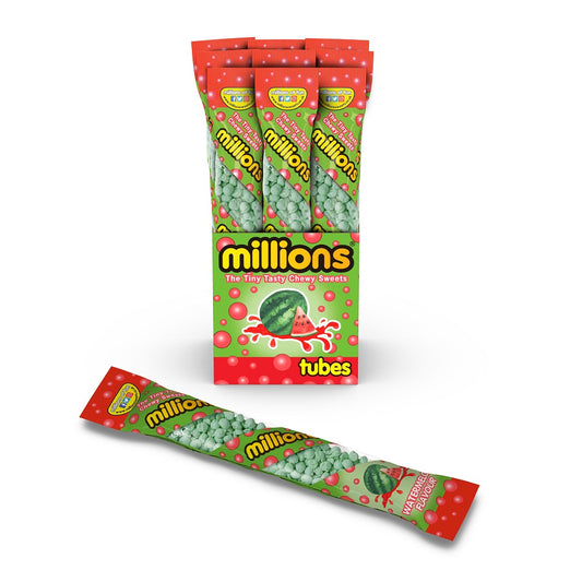 Millions Limited Edition Watermelon Tubes 55g - 12 x 55g Tubes