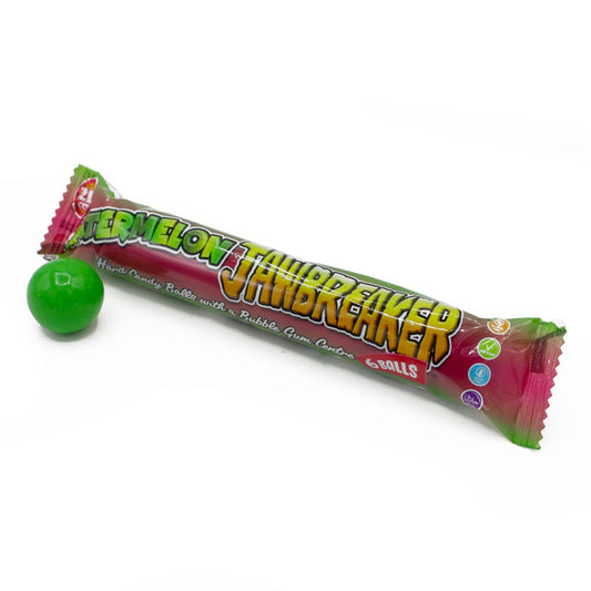 Zed Candy Watermelon Jawbreaker 6 Ball Pack 49. 5g 50p PMP - 24 x 49. 5g Packs