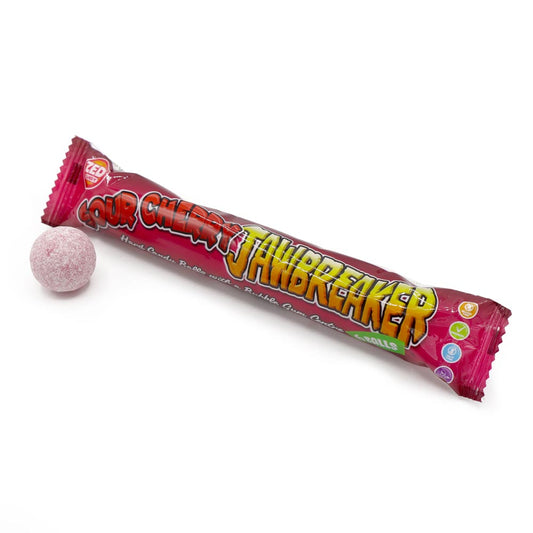 Zed Candy Sour Cherry Jawbreaker 6 Ball Pack 49. 5g 50p PMP - 24 x 49. 5g Packs