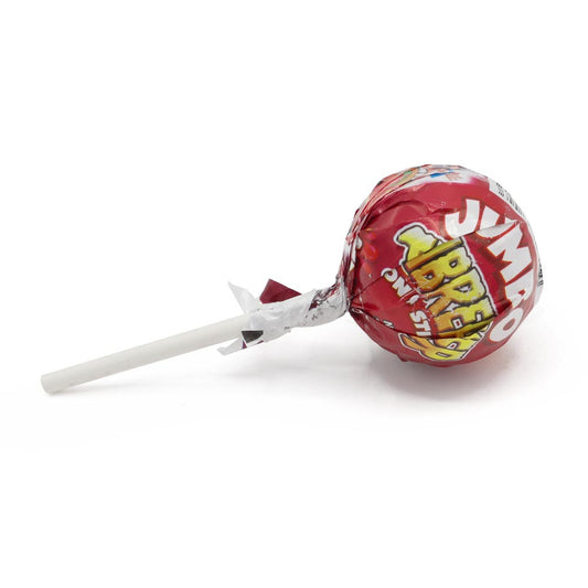 Zed Candy Jumbo Sour Cherry Jawbreaker On A Stick 35g 30p PMP - 40 x 35g Lollipops