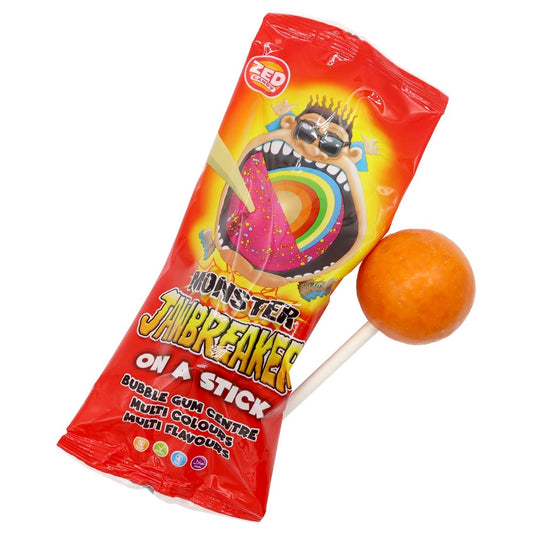 Zed Candy Monster Jawbreaker On A Stick 60g 69p PMP - 20 x 60g Lollipops