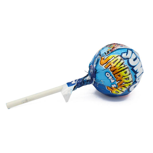 Zed Candy Jumbo Blue Raspberry Apple Jawbreaker On A Stick 35g 30p PMP - 40 x 35g Lollipops
