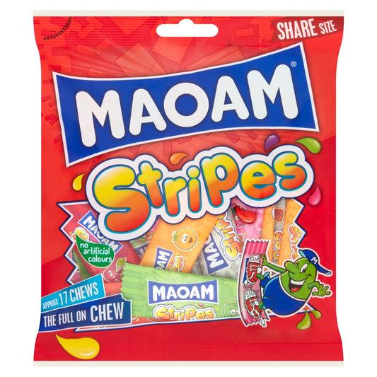 Maoam Stripes Bag 140g - 14 x 140g Bags