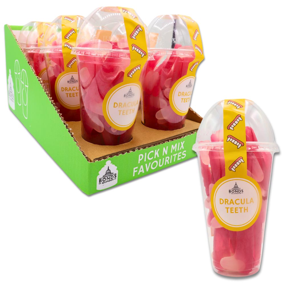 Bonds Dracula Teeth Candy Cup 220g - 8 x 220g Cups