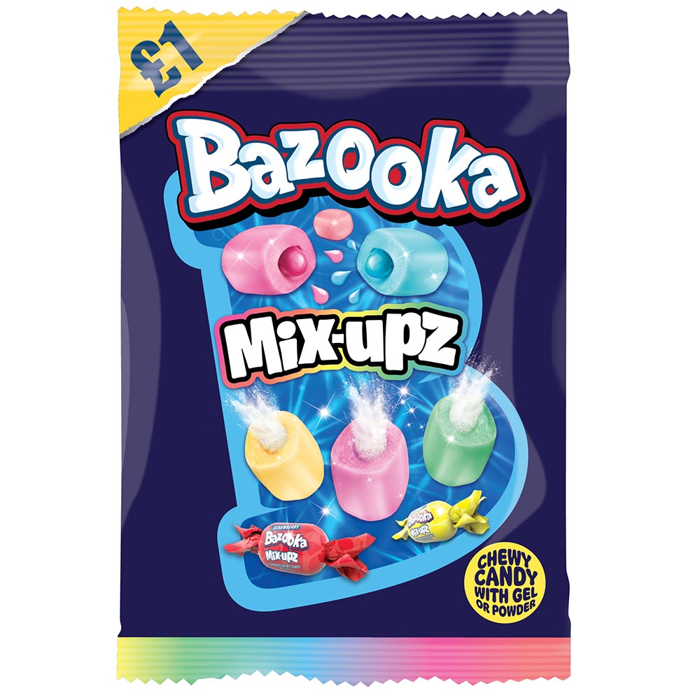 Bazooka Mix Upz Bag 120g £1 PMP - 12 x 120g Bags