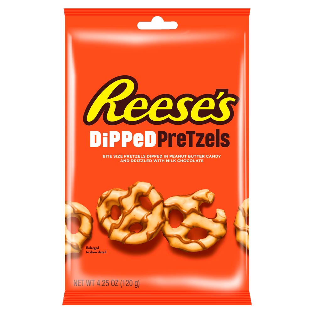 Reese's Dipped Pretzels 120g - 12 x 120g Bags
