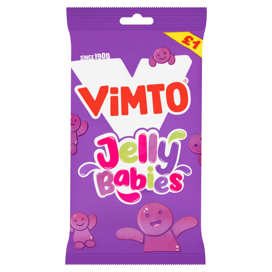Vimto Jelly Babies 140g £1 PMP - 12 x 140g Bags