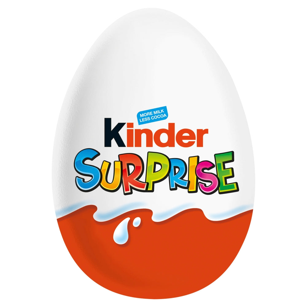 Kinder Surprise Milk Chocolate Eggs With Toy 20g - 36 x 20g Eggs