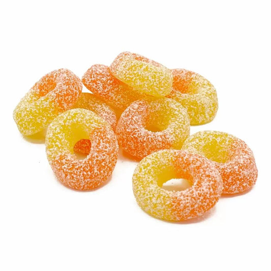 Kingsway Mega Value Vegan Peach Rings 2. 5kg - 1 x 2. 5kg Bag