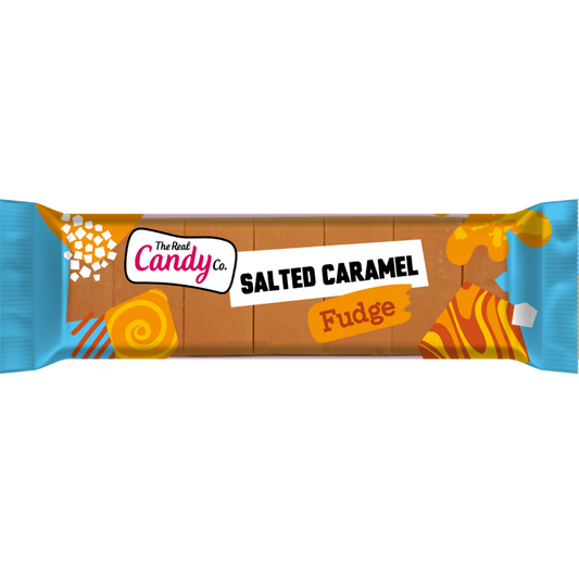 The Real Candy Co. Salted Caramel Fudge Bar 130g - 16 x 130g Bars