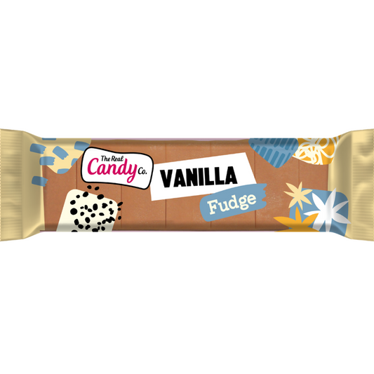 The Real Candy Co. Vanilla Fudge Bar 130g - 16 x 130g Bars