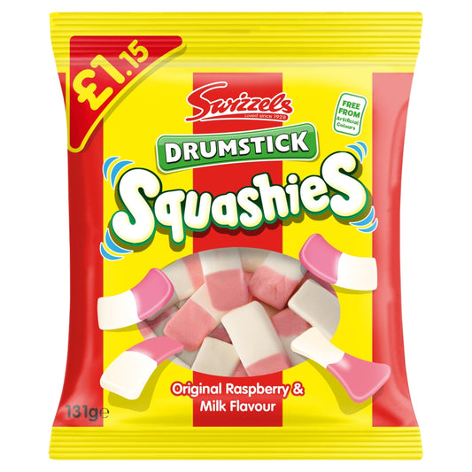 Swizzels Drumstick Squashies Original Raspberry & Milk Flavour 131g £1. 15 PMP - 12 x 131g Bags