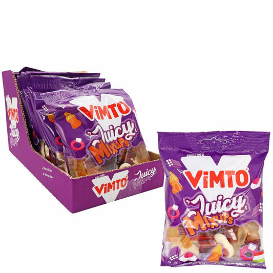Vimto Juicy Mix Ups Bag 130g - 12 x 130g Bags