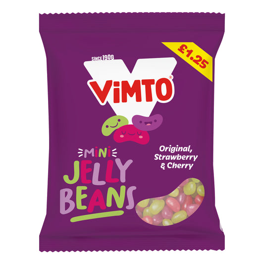 Vimto Mini Jelly Beans 140g £1. 25 PMP - 12 x 140g Bags