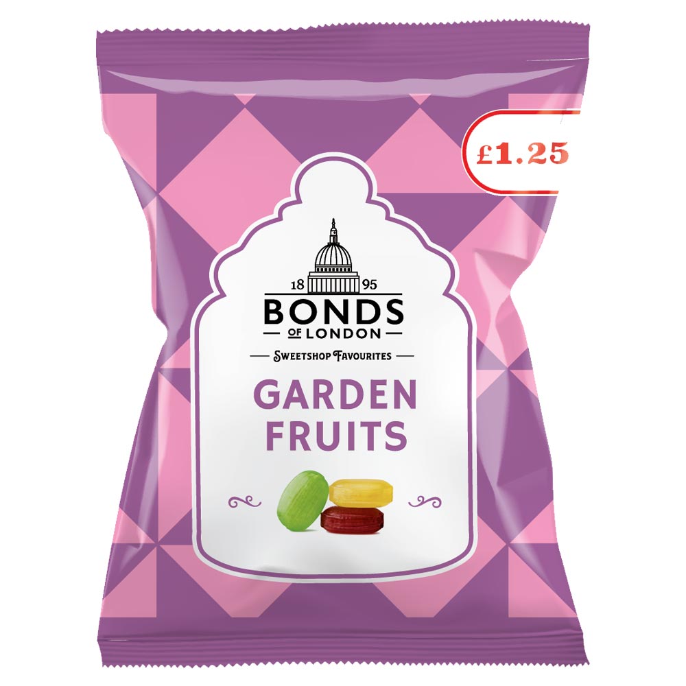 Bonds Garden Fruits Bags 120g £1. 25 PMP - 12 x 120g Bags