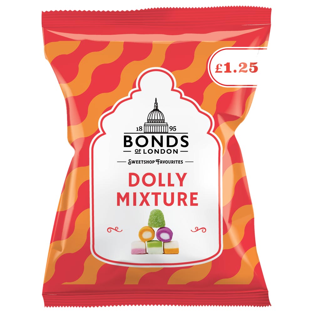 Bonds Dolly Mixture Bags 120g £1. 25 PMP - 12 x 120g Bags