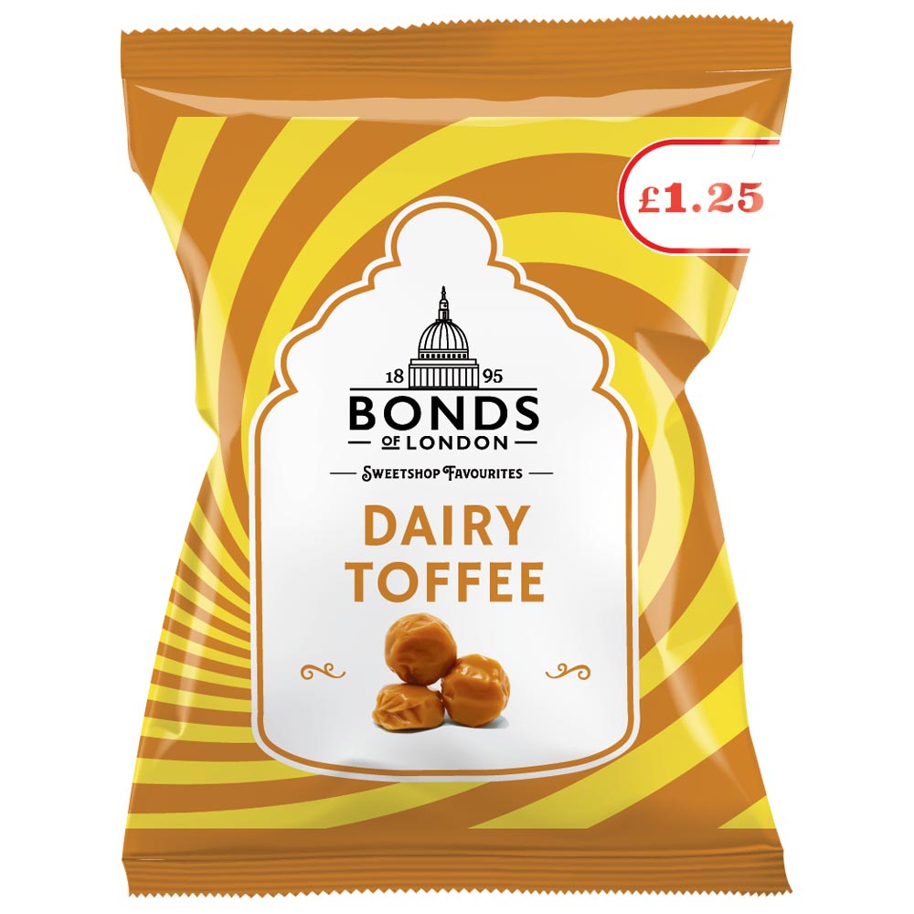 Bonds Dairy Toffee 120g £1. 25 PMP - 12 x 120g Bags