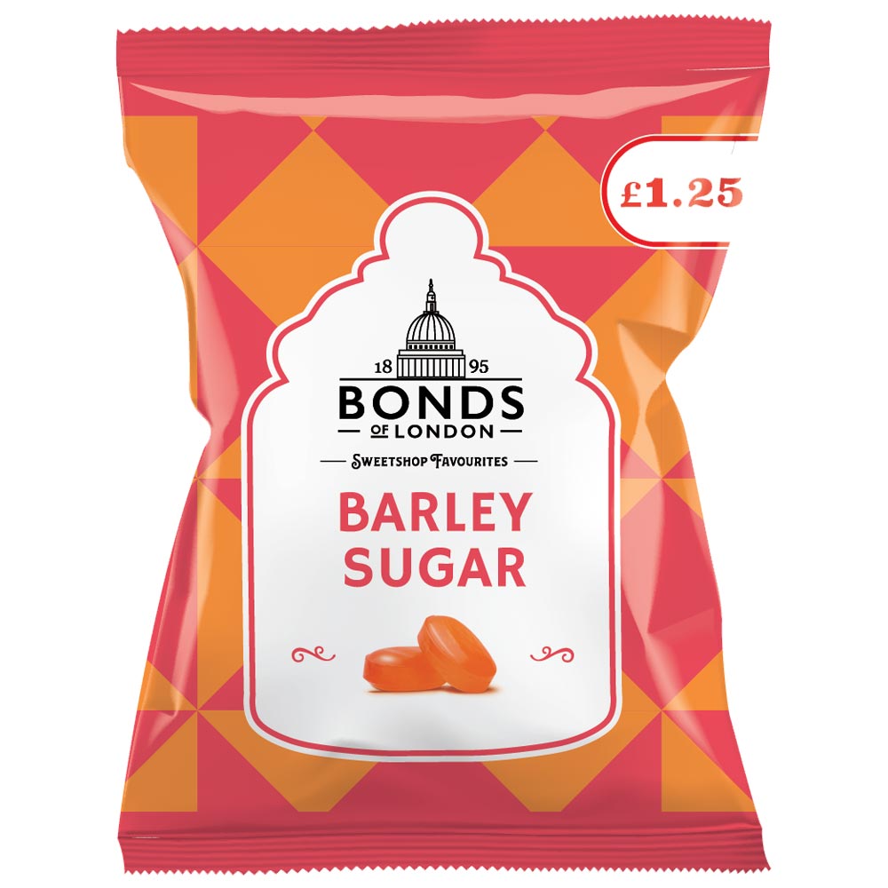 Bonds Barley Sugar Bags 120g £1. 25 PMP - 12 x 120g Bags