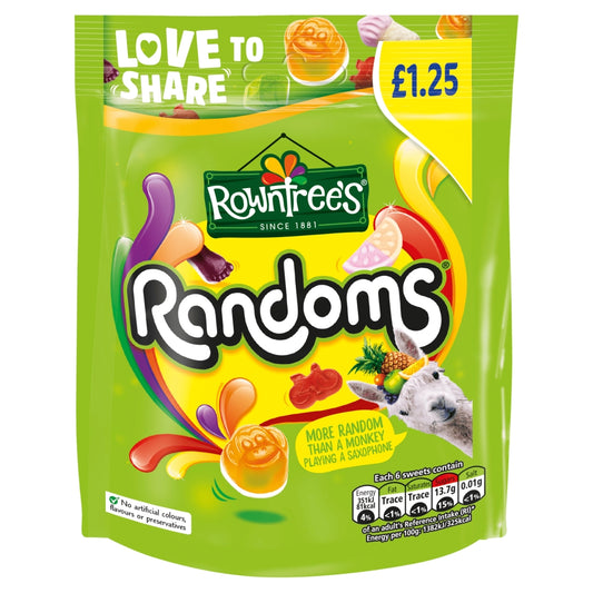 Rowntree's Randoms Sweets Sharing Bag 120g £1. 25 PMP - 10 x 120g Bag
