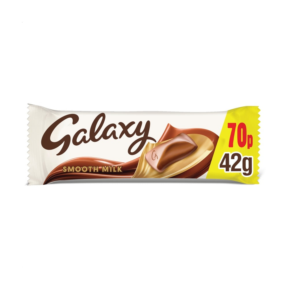Galaxy Smooth Milk Chocolate Snack Bar £0. 70 PMP 42g - 24 x 42g Bars