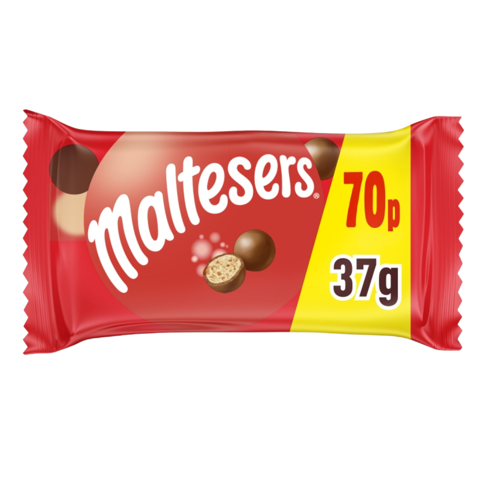 Maltesers Milk Chocolate & Honeycomb Snack Bag £0. 70 PMP 37g - 40 x 37g Bags