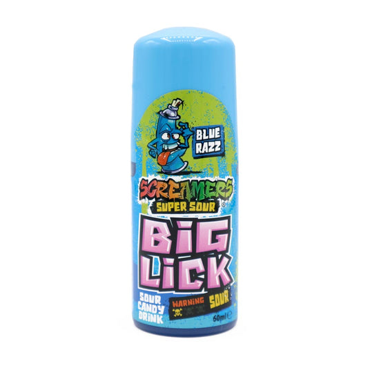 Zed Candy Screamers Blue Razz Big Lick 60ml - 12 x 60ml Bottles