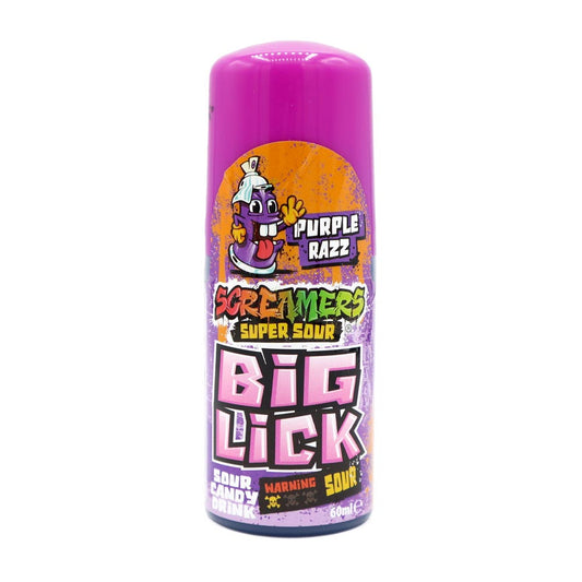 Zed Candy Screamers Purple Razz Big Lick 60ml - 12 x 60ml Bottles