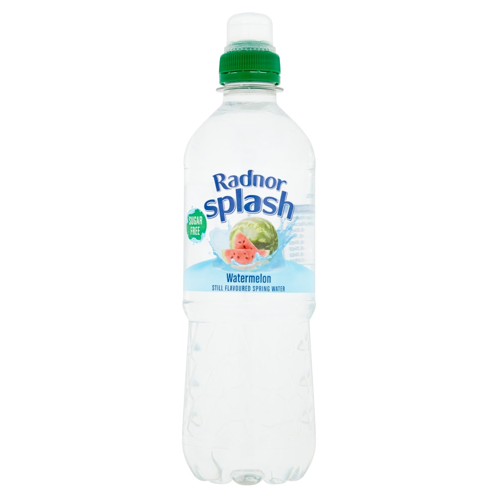 Radnor Splash Watermelon Still Flavoured Spring Water Bottle 500ml - 12 x 500ml Bottles