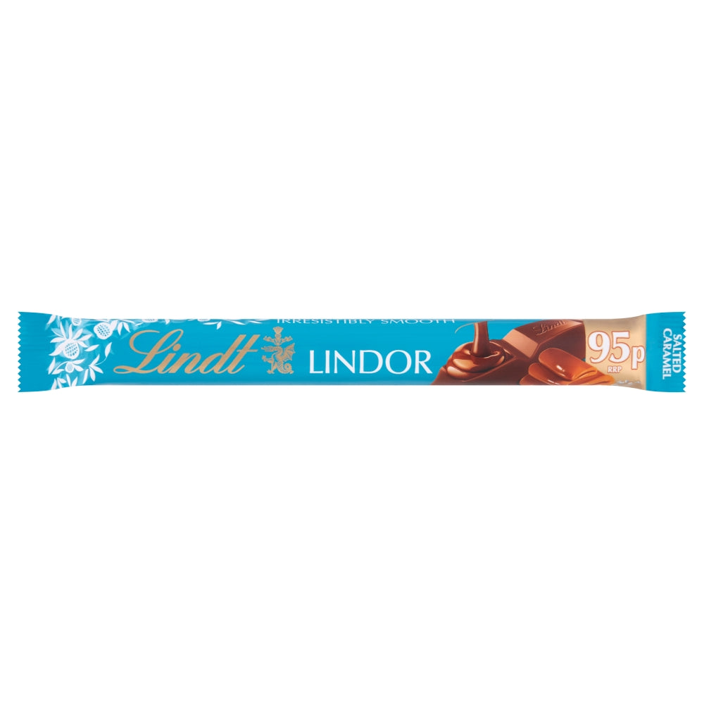 Lindt Lindor Salted Caramel Milk Chocolate Bar 38g 95p PMP - 24 x 38g Bars