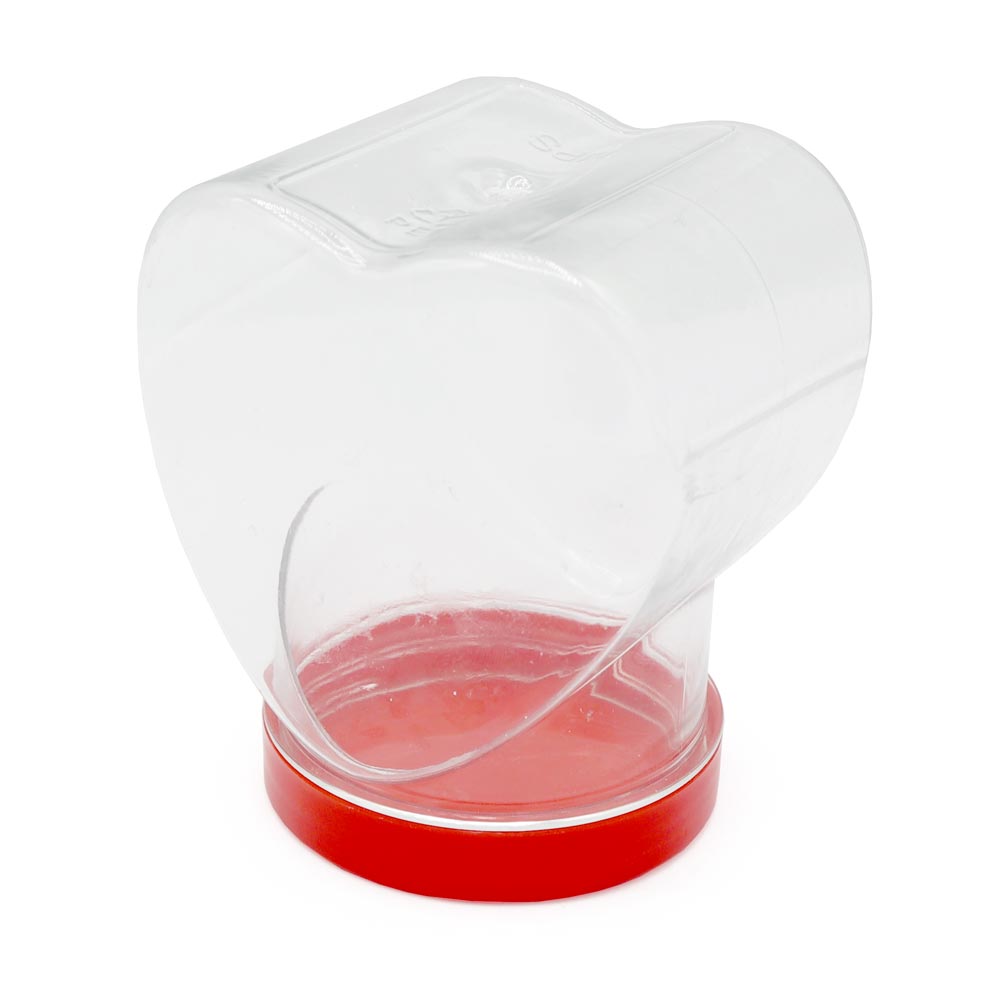 Accessories Heart Shape Jar With Red Lid 500ml (Empty) - 36 x 500ml Jars