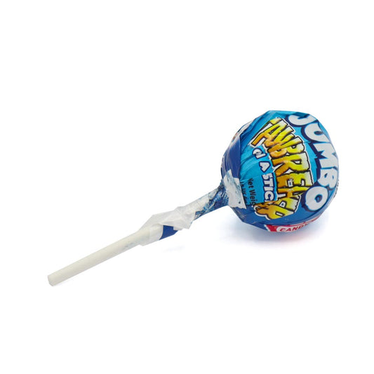 Zed Blue Razz Jumbo Jawbreaker Pop 33g 30p PMP - 40 x 33g Lollipops