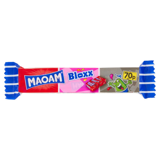 Maoam Bloxx 3 Pack 66g 70p PMP - 20 x 66g (3 x 22g) Packs