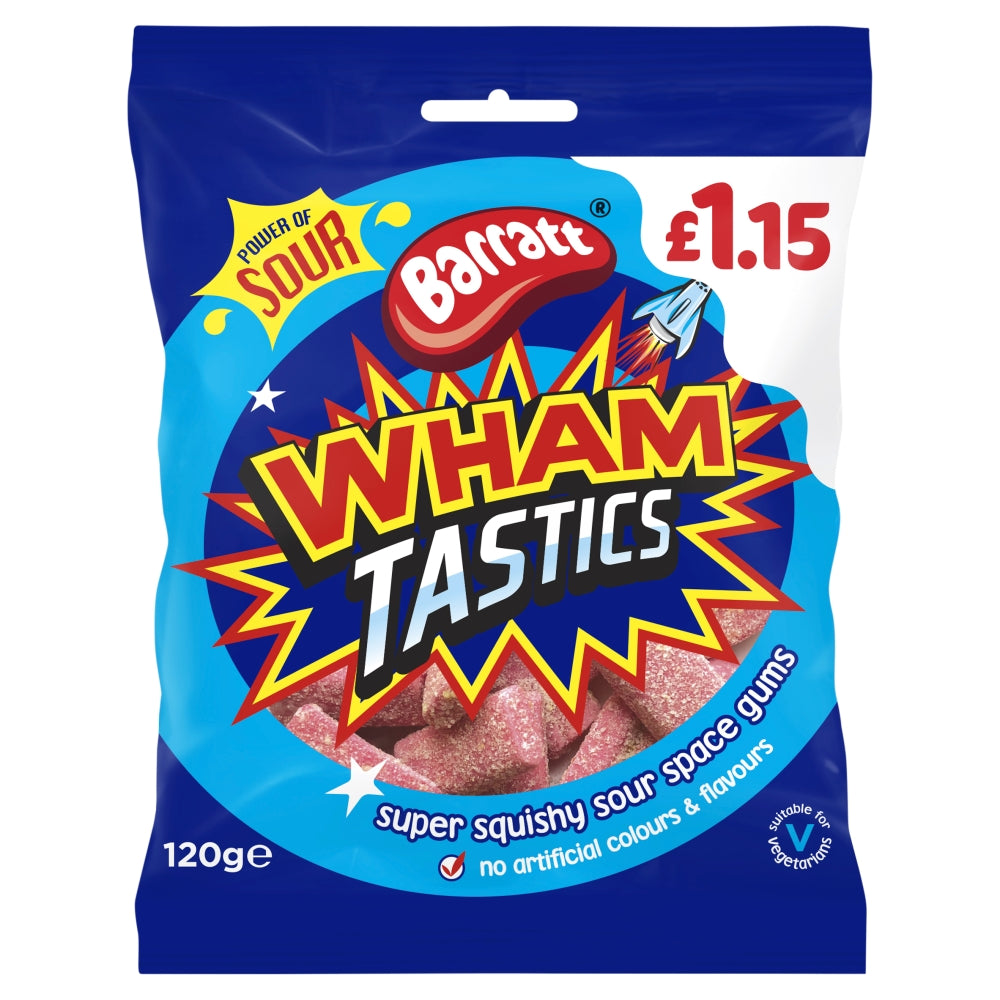 Barratt Wham Tastics 120g £1. 15 PMP - 12 x 120g Bags