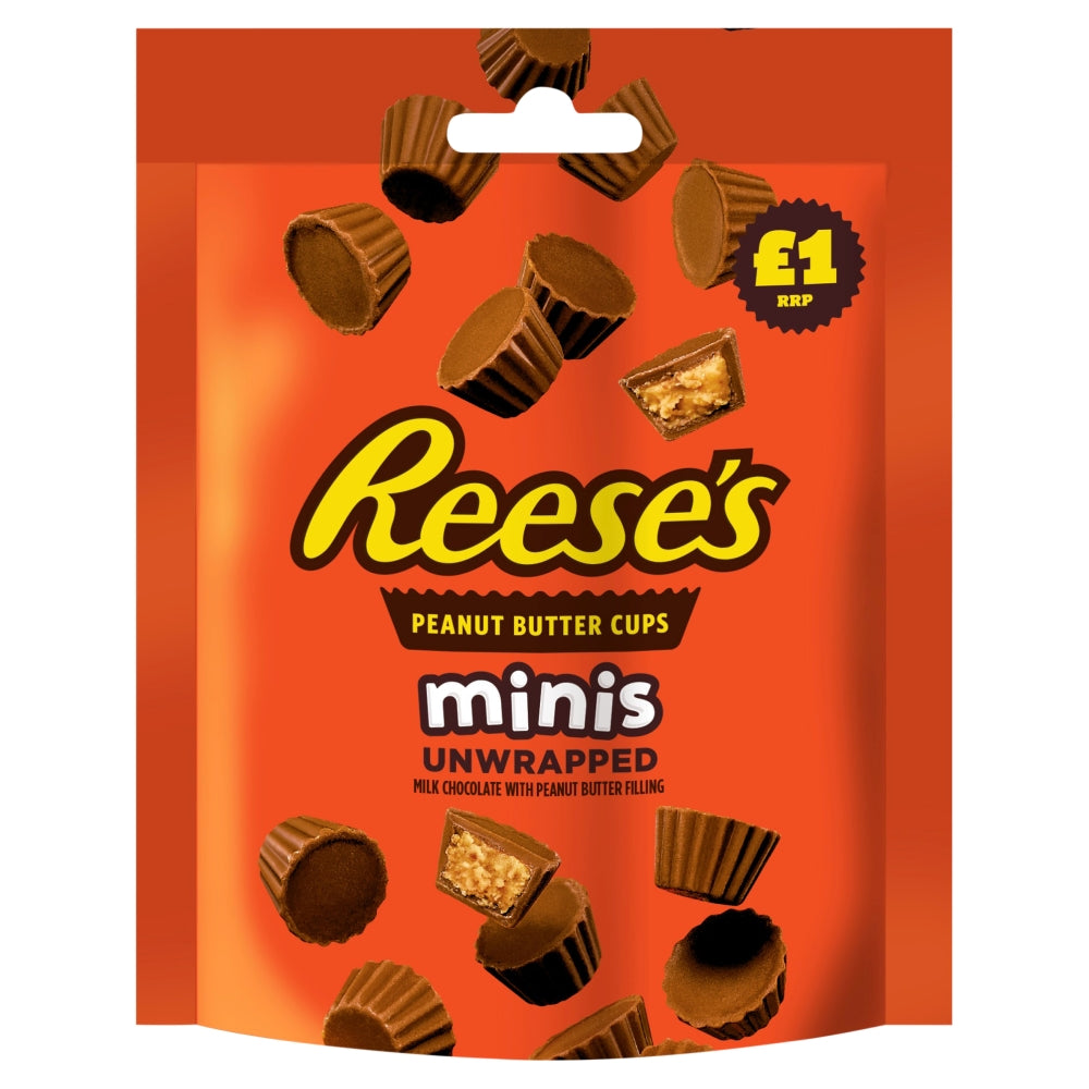 Reese's Peanut Butter Cups Minis Bag 68g £1 PMP - 16 x 68g Bags
