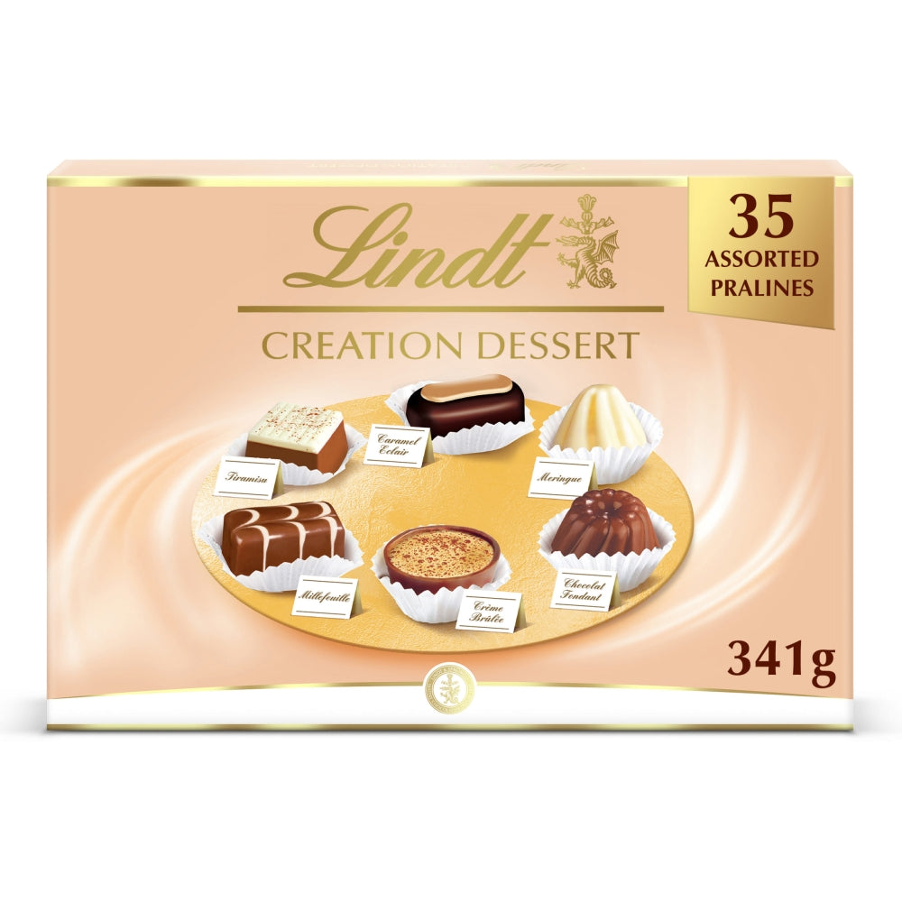 Lindt Creation Dessert Assorted Chocolate Box 341g - 1 x 341g Boxes