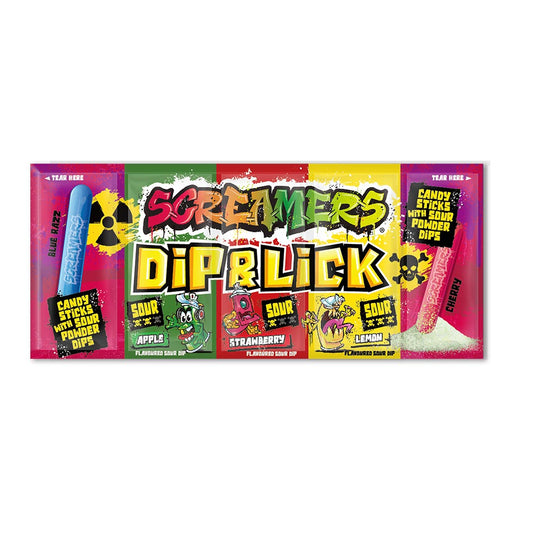 Zed Candy Screamers Dip & Lick 40g - 24 x 40g Packs