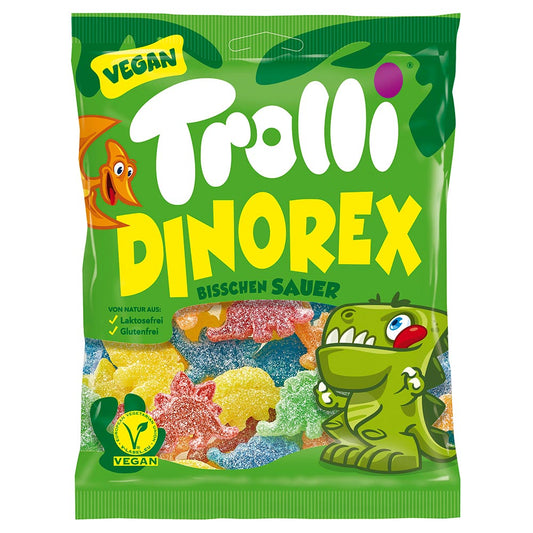 Trolli Dinorex Sour Bags 150g - 21 x 150g Bags