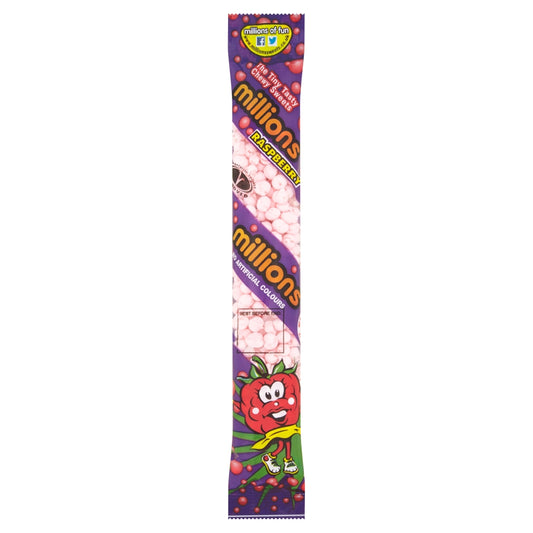 Millions Raspberry Tubes 55g - 12 x 55g Tubes