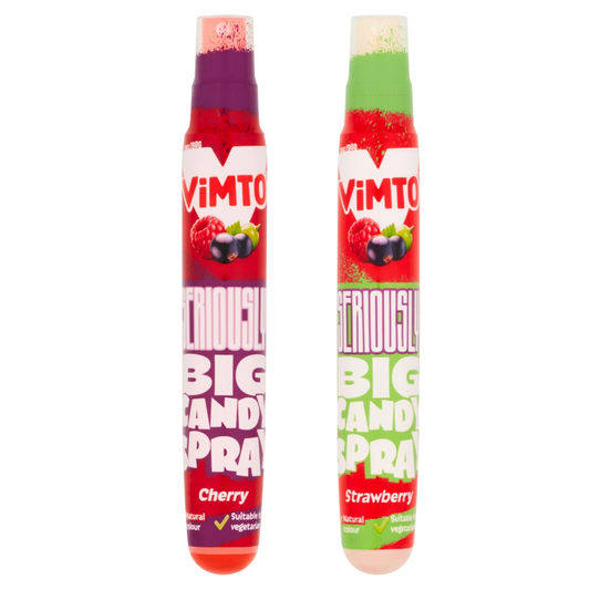 Vimto Strawberry & Cherry Giant Candy Spray 60ml - 12 x 60ml Bottles