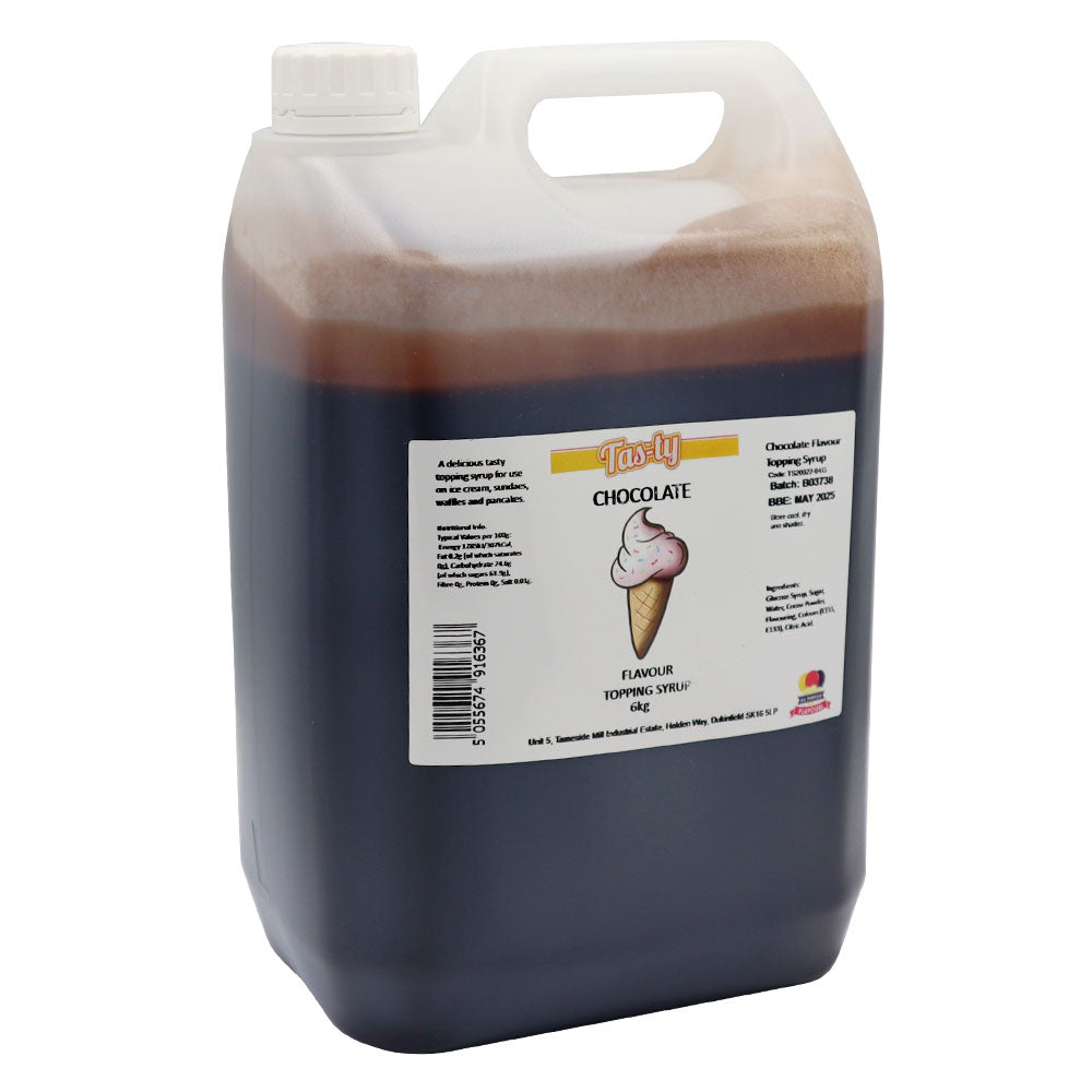 Tas-ty Chocolate Topping Sauce 6kg - 1 x 6kg Bottle