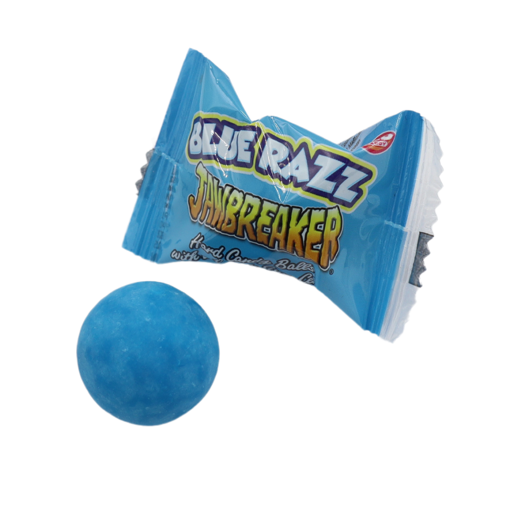 Zed Candy Blue Raspberry Jawbreaker Bag 1kg - 1 x 1kg Bag