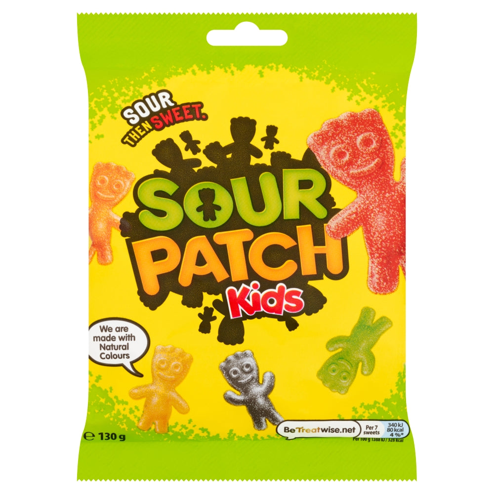 Sour Patch Kids Sweets Bag 130g - 10 x 130g Bags