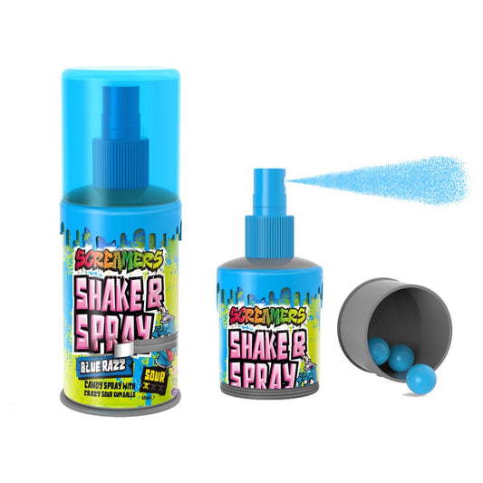 Zed Candy Screamers Blue Raspberry Shake & Spray 60ml - 12 x 60ml Sprays