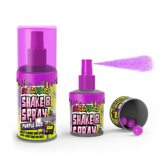 Zed Candy Screamers Purple Raspberry Shake & Spray 60ml - 12 x 60ml Sprays