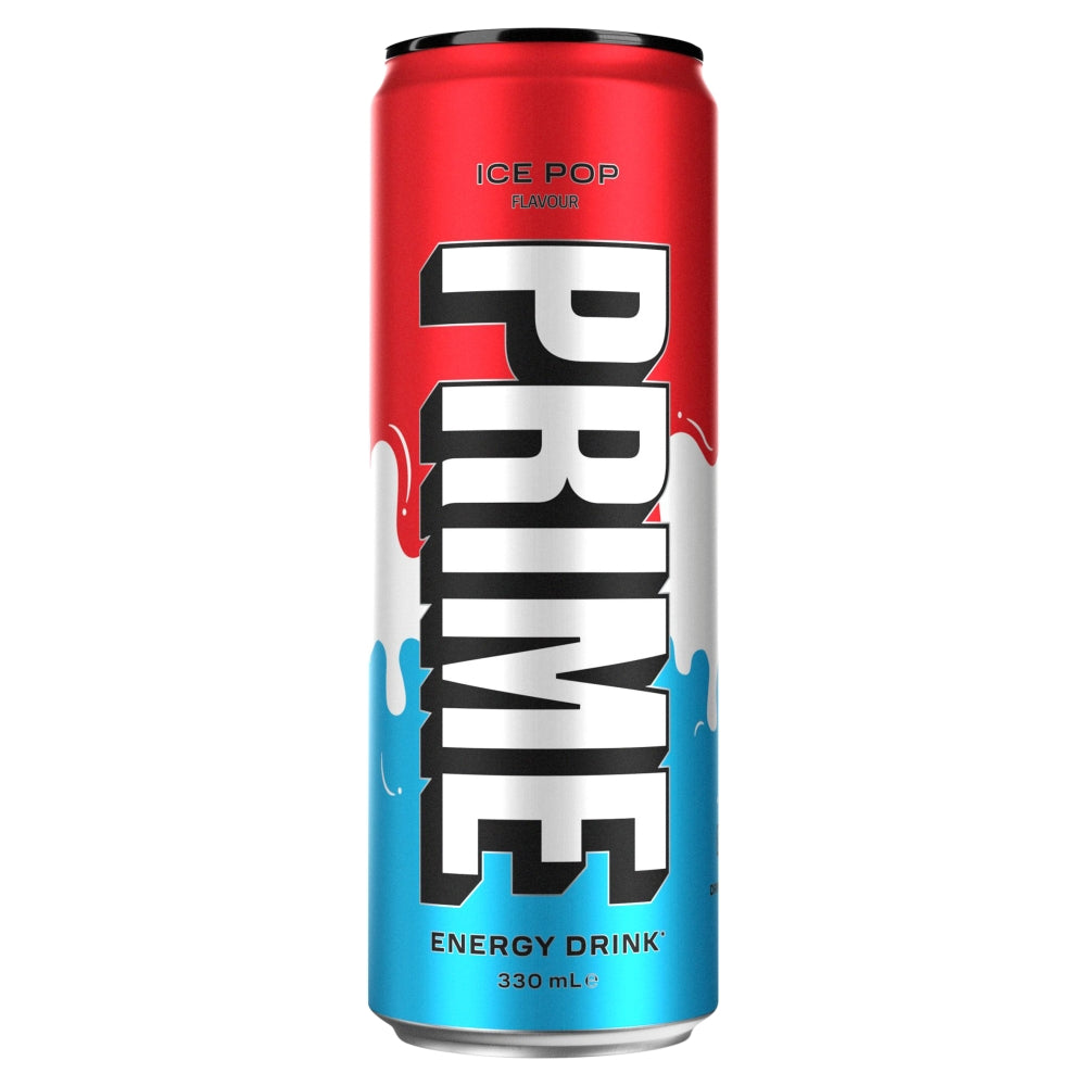 PRIME Ice Pop Energy Can 330ml - 24 x 330ml Cans