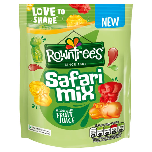 Rowntree's Safari Mix Bag 115g - 10 x 115g Bags